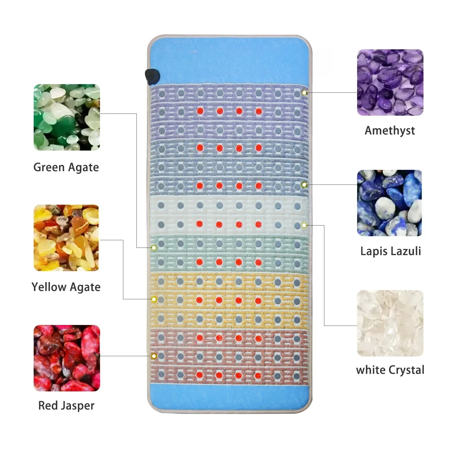 Oxygen Yoga & Fitness Joshua Creek - Alfombrilla de Cristal Natural Confiable para