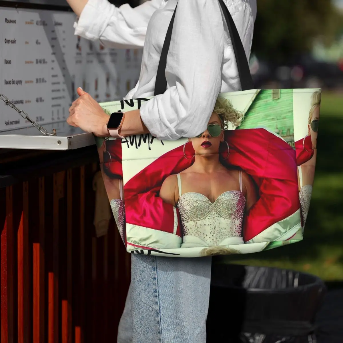 Yoga Fitness World - Bolsa de playa Beautiful Trauma Pink