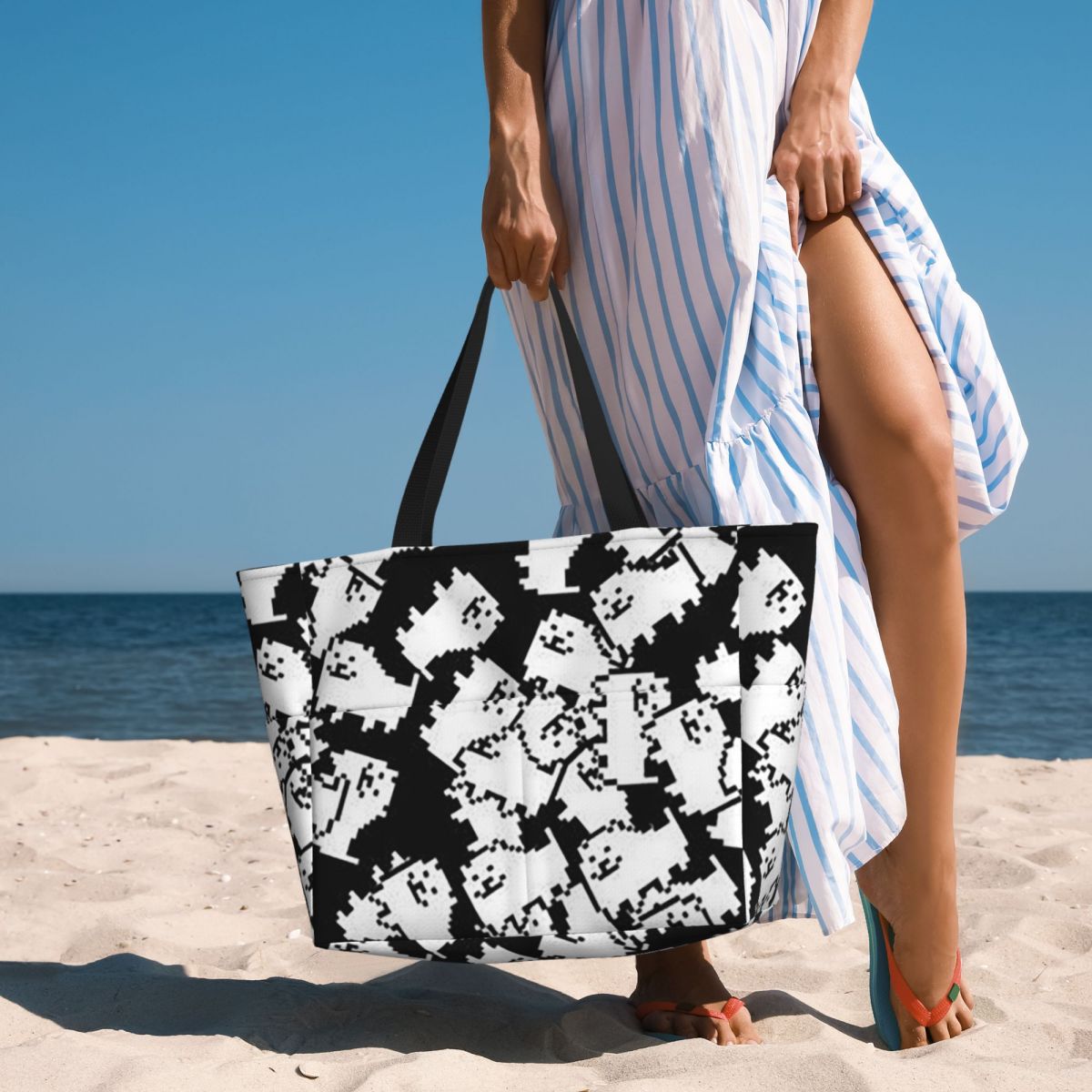 Yoga Fitness Video - Bolsa de playa Undertale Annoying Dog