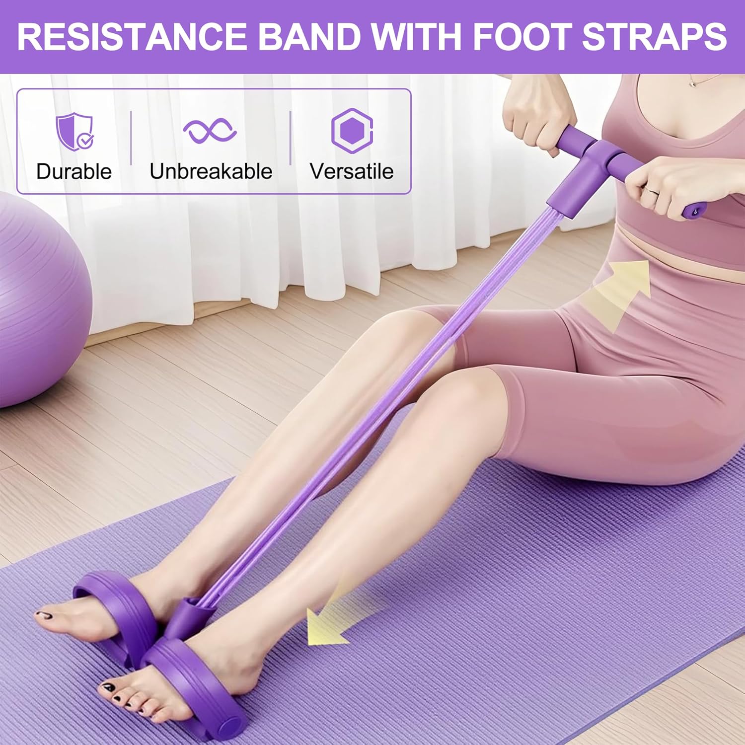 Yoga Pedal Puller Fitness Equipment - Banda de Resistencia de Pedales de
