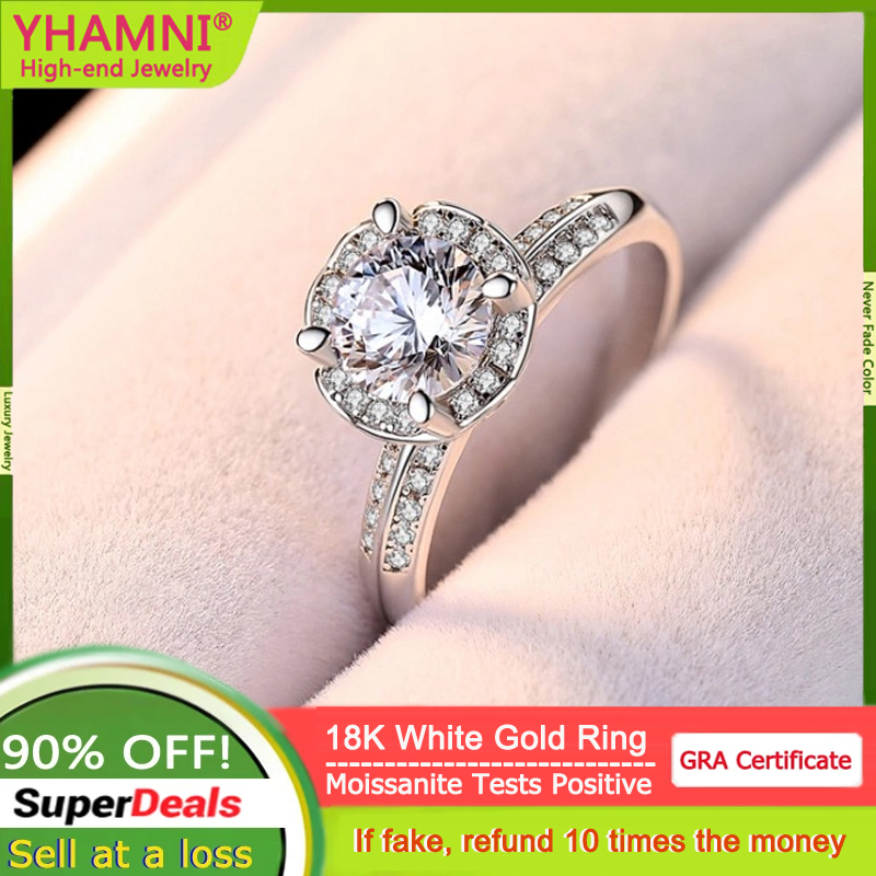 Fitness Tracker Band - Anillo de oro blanco eterno de