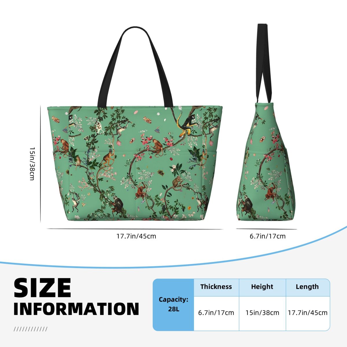 Bolso de mano Monkey World Gre - Yoga Fitness World reseña y precio