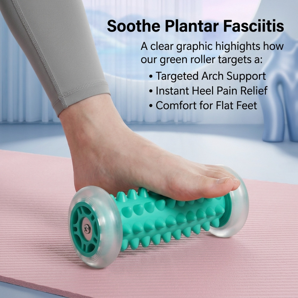 Rodillo de masaje para pies, m - Yoga Fitness World reseña y precio