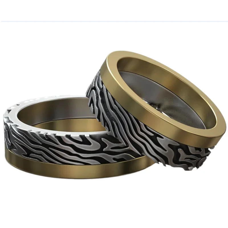 7-10g Mokume Gane Damasco Patr - Fitness Tracker Band reseña y precio