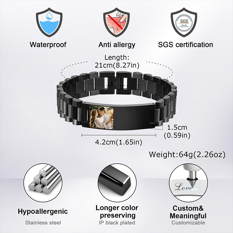 Pulsera con texto de imagen pe - Fitness Tracker Band reseña y precio