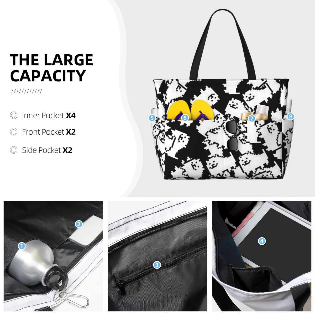 Bolsa de playa Undertale Annoy - Yoga Fitness Video reseña y precio