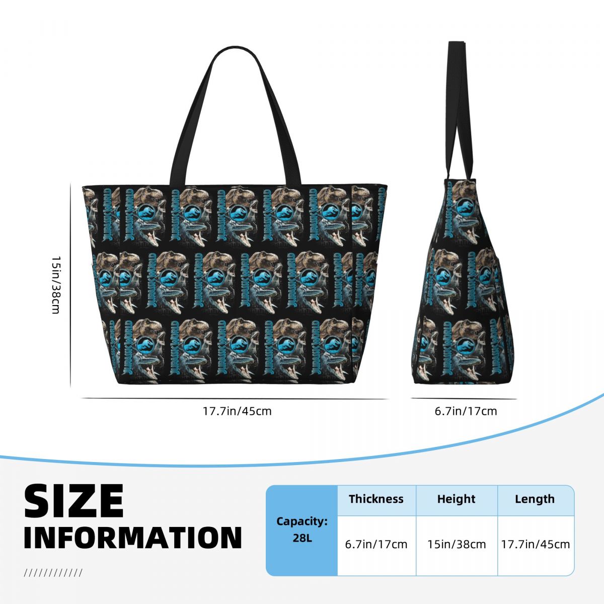 Nuevo bolso de mano Jurassic W - Yoga Fitness World reseña y precio