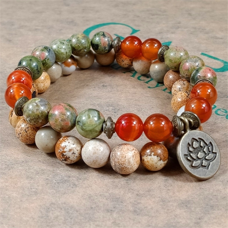 Charm Stone muñeca Mala crista - J-Yoga Fitness reseña y precio
