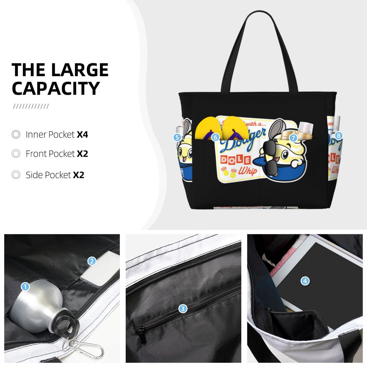 Bolsa de Playa Dodger Dole Whi - Yoga Fitness World reseña y precio