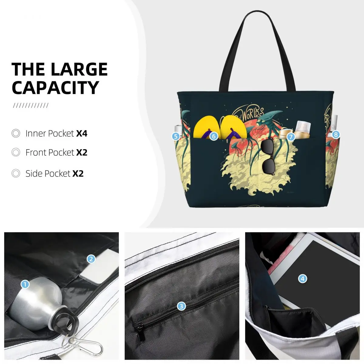 Bolso de playa War Of The Worl - Yoga Fitness World reseña y precio