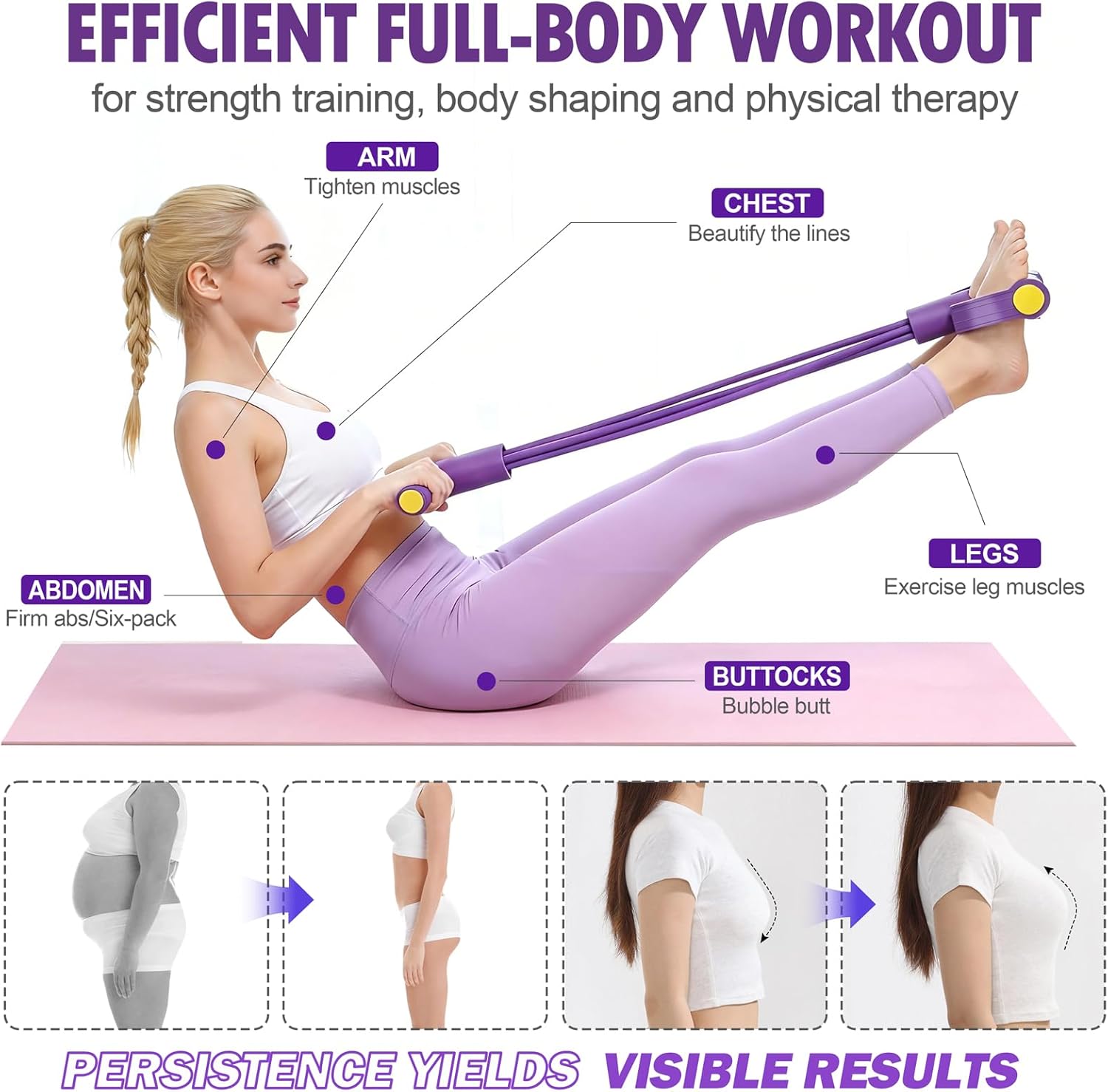 Tensor de Banda de Resistencia - Yoga Pedal Puller Fitness Equipment reseña y precio