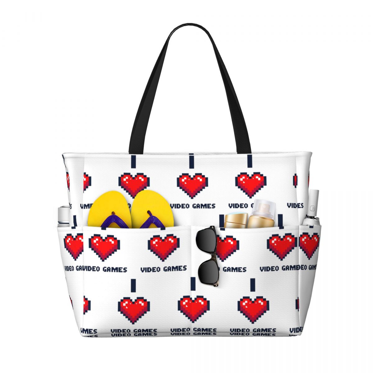 Bolso de playa I Heart Video G - Yoga Fitness Video reseña y precio